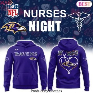 Baltimore Ravens Nurses Night Design Hoodie
