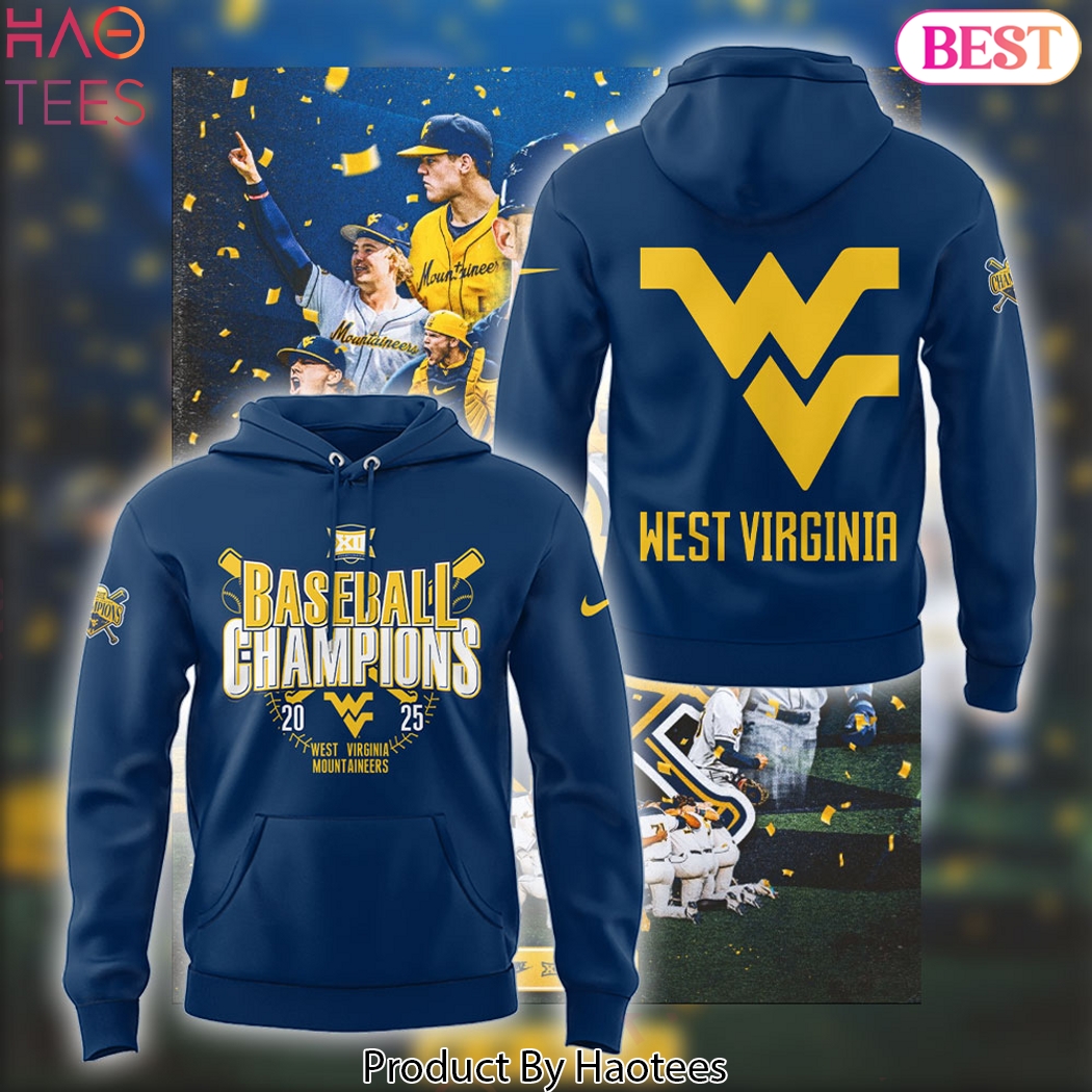 Baseball Champions 2025 West Virginia Mountaineers Design Hoodie Baseball Champions 2025 West Virginia Mountaineers Design Hoodie