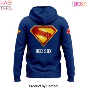 Boston Red Sox x Superman Blue Design Hoodie