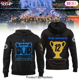 Club Brugge KV 2025 Cup Winners Design Hoodie – Black