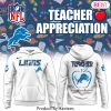 Detroit Lions Teacher Night Design Hoodie – White