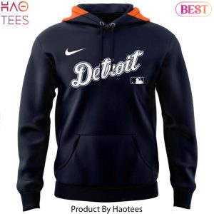 Detroit Tigers Season 2025 Black Hoodie