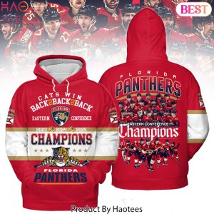Eastern Conference Champions Florida Panthers Back 2 Back 2 Back Design Hoodie
