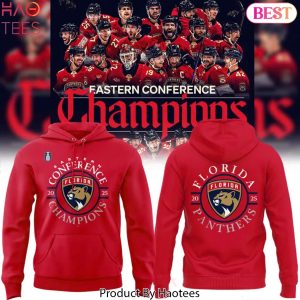 Florida Panthers 2025 Eastern Conference Champions Design Hoodie – Red
