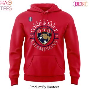 Florida Panthers 2025 Eastern Conference Champions Design Hoodie – Red