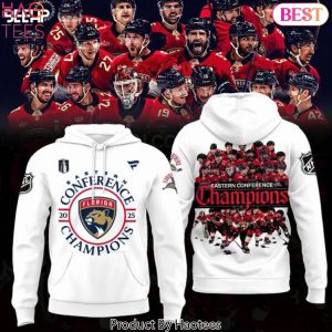 Florida Panthers Eastern Conference Champions Design Hoodie – White