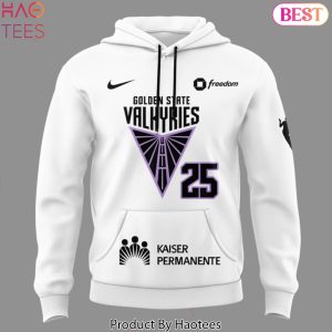 Golden State Valkyries Basketball 25 Design Hoodie – White
