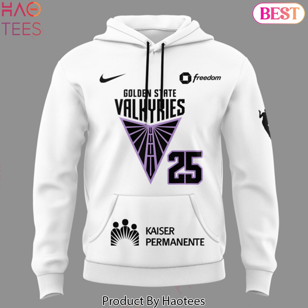 Golden State Valkyries Basketball 25 Design Hoodie - White Golden State Valkyries Basketball 25 Design Hoodie - White