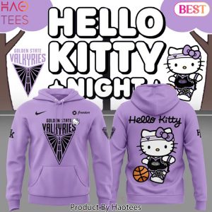 Golden State Valkyries Basketball Kitty 2025 Purple Design Hoodie