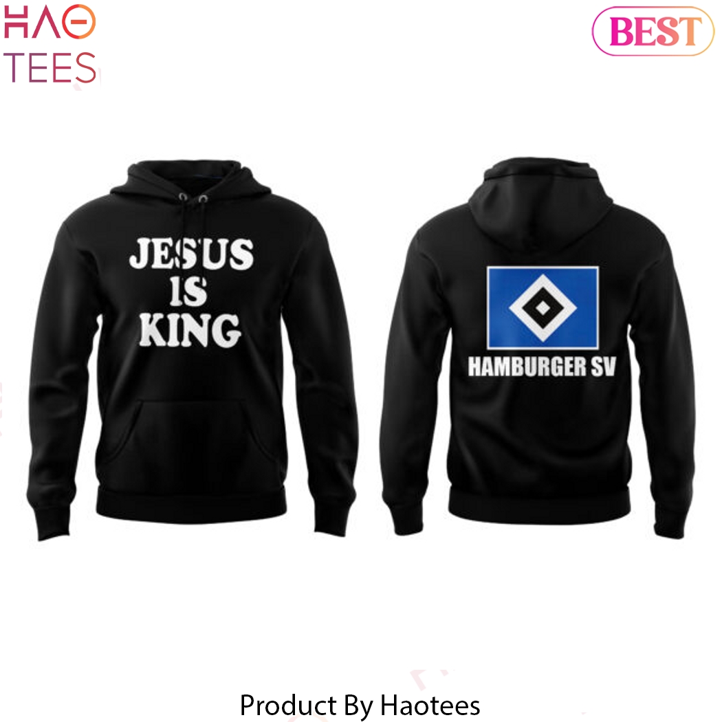 Hamburger SV Jesus Is King Design Hoodie - Black Hamburger SV Jesus Is King Design Hoodie - Black
