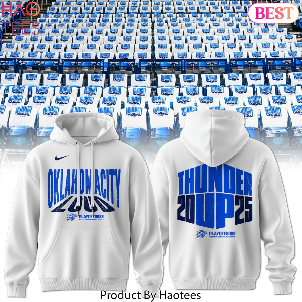 House Of Playoff 2025 Thunder - Oklahoma City Thunder Loud Design Hoodie - White House Of Playoff 2025 Thunder - Oklahoma City Thunder Loud Design Hoodie - White