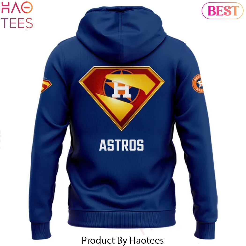 Houston Astros x Superman Blue Design Hoodie Houston Astros x Superman Blue Design Hoodie
