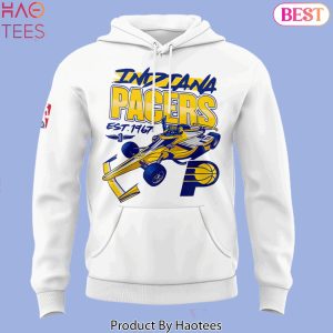 Indiana Pacers Basketball Our Racing Design Hoodie – White