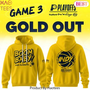 Indiana Pacers Boom Baby 2025 Playoffs Design Hoodie