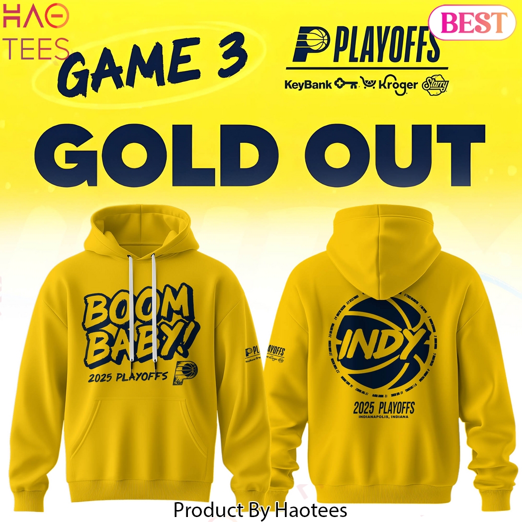 Indiana Pacers Boom Baby 2025 Playoffs Design Hoodie Indiana Pacers Boom Baby 2025 Playoffs Design Hoodie