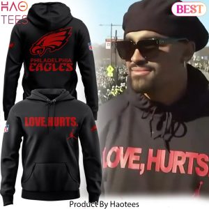 Jalen Hurts With The Love, Hurts Philadelphia Eagles Design Hoodie