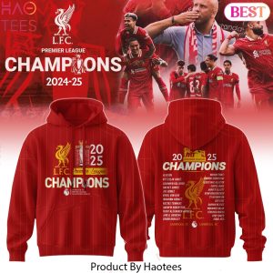 Liverpool FC 2025 Premier League Champions Design Hoodie Liverpool FC 2025 Premier League Champions Design Hoodie