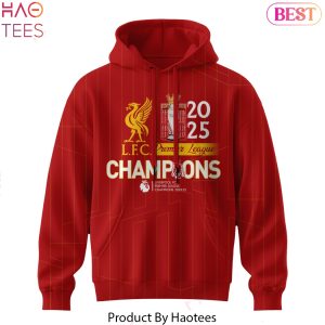 Liverpool FC 2025 Premier League Champions Design Hoodie