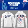 Los Angeles Dodgers Nurses 2025 Blue Design Hoodie Los Angeles Dodgers Nurses 2025 Blue Design Hoodie