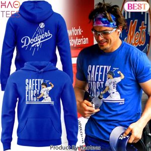 Los Angeles Dodgers Safety First Design Hoodie – Blue