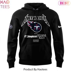 Metallica M72 World Tour Tennessee Titans Design Hoodie – Black