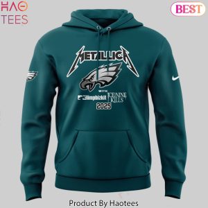 Metallica M72 World Tour x Philadelphia Eagles Design Hoodie