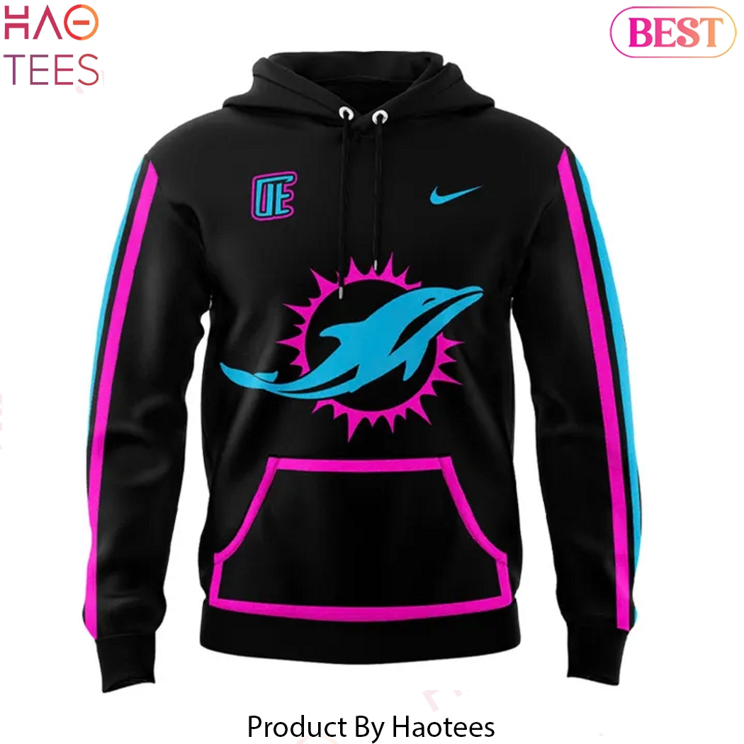Miami Dolphins Football 2025 Black Design Hoodie Miami Dolphins Football 2025 Black Design Hoodie