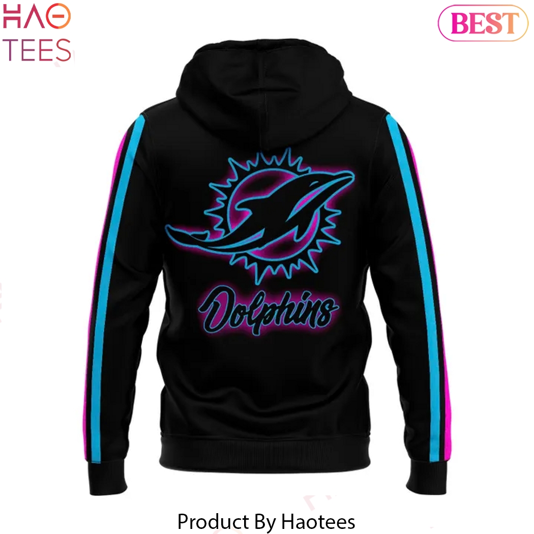 Miami Dolphins Football 2025 Black Design Hoodie Miami Dolphins Football 2025 Black Design Hoodie