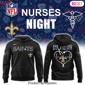 New Orleans Saints Nurses Night Design Hoodie