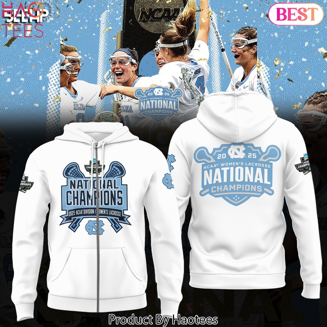 North Carolina Tar Heels 2025 NCAA Womens Lacrosse National Champions Design Zip Hoodie North Carolina Tar Heels 2025 NCAA Womens Lacrosse National Champions Design Zip Hoodie