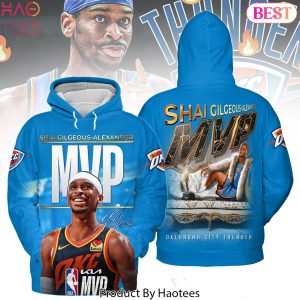 Oklahoma City Thunder Shai Gilgeous-Alexander NBA MVP 2024-25 Design Hoodie