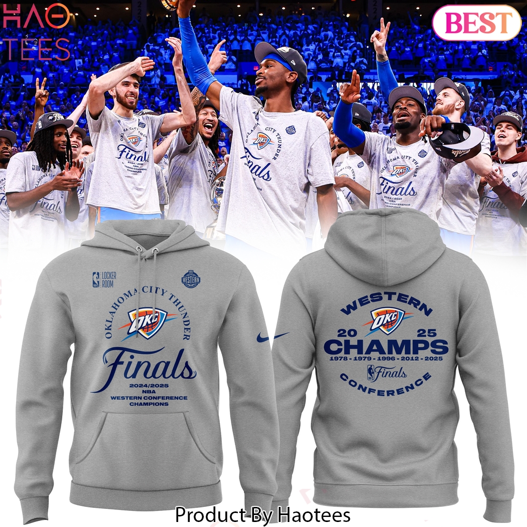 Oklahoma City Thunders Western Conference Champs Finals 2025 Design Hoodie Oklahoma City Thunders Western Conference Champs Finals 2025 Design Hoodie