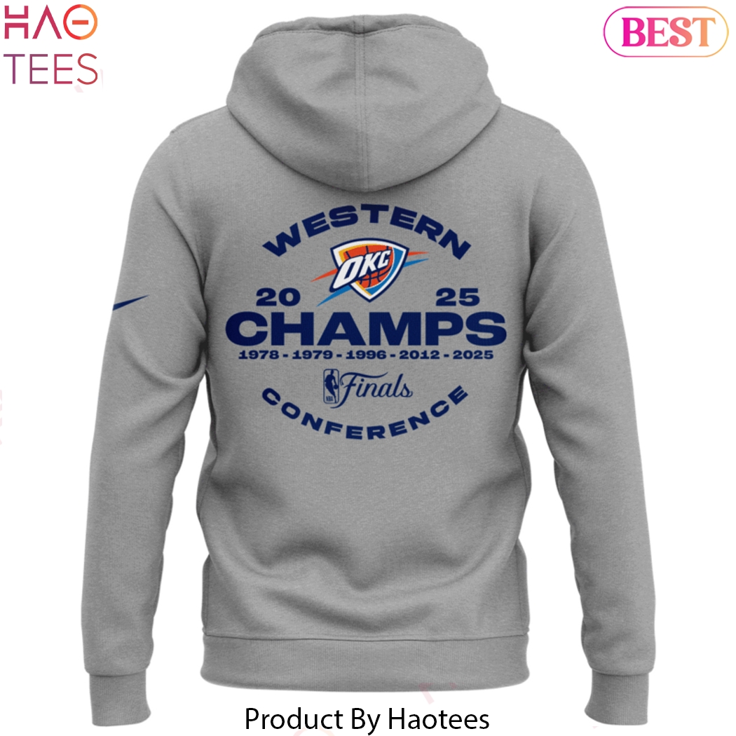 Oklahoma City Thunders Western Conference Champs Finals 2025 Design Hoodie Oklahoma City Thunders Western Conference Champs Finals 2025 Design Hoodie