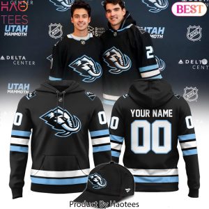 Personalized 2025 Utah Mammoth Black Design Hoodie