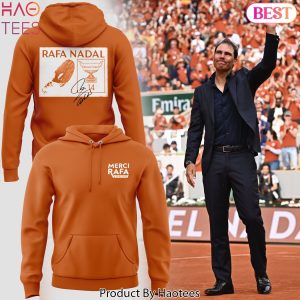 Rafael Nadal 2021-2025 Vamos Rafa Thank You For The Memories Signature Design Hoodie – Orange