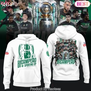 Sporting Clube De Portugal 2025 Champions Design Hoodie – White