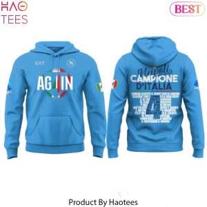 SSC Napoli Campione D Italia 2024-2025 Design Hoodie – Blue