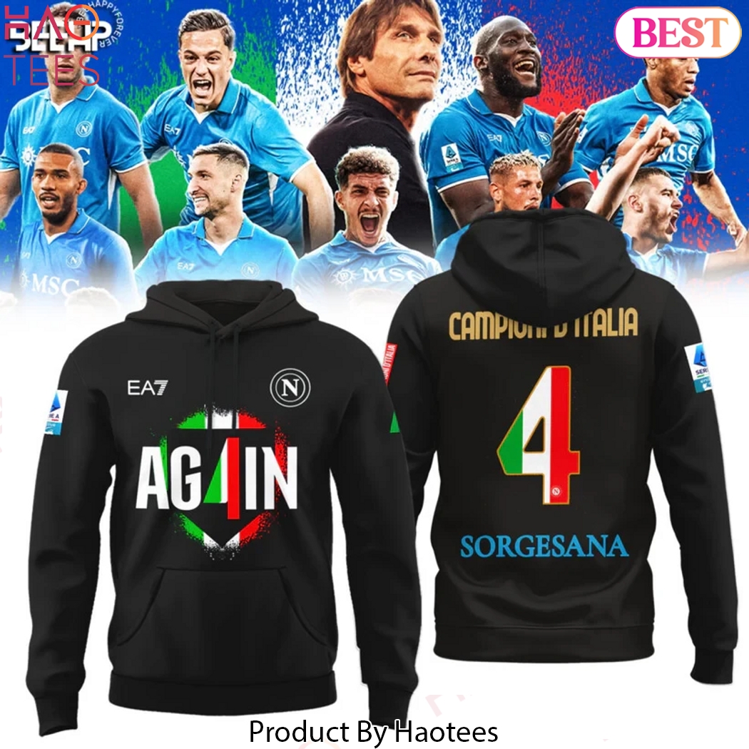 SSC Napoli Campione D Italia 2025 Design Hoodie SSC Napoli Campione D Italia 2025 Design Hoodie