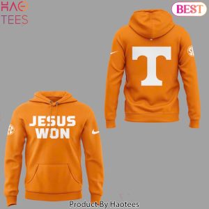 Tennessee Volunteers Baseball Jesus Won 2025 Design Hoodie – Orange