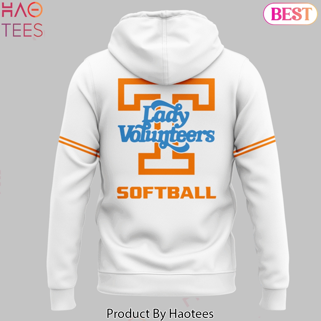 Tennessee Volunteers Lady Softball 2025 Design Hoodie - White Tennessee Volunteers Lady Softball 2025 Design Hoodie - White