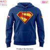 Texas Rangers x Superman Blue Design Hoodie