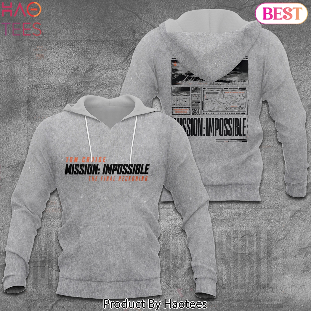 Tom Cruise Mission Impossible The Final Reckoning Design Hoodie Tom Cruise Mission Impossible The Final Reckoning Design Hoodie