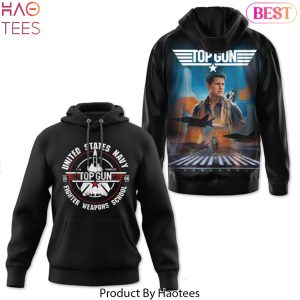 Tom Cruise Top Gun 1986 Black Design Hoodie