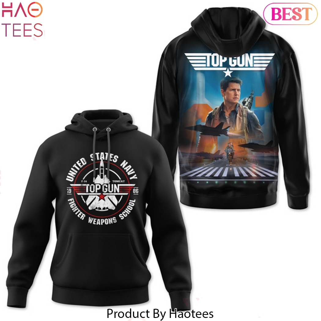 Tom Cruise Top Gun 1986 Black Design Hoodie Tom Cruise Top Gun 1986 Black Design Hoodie