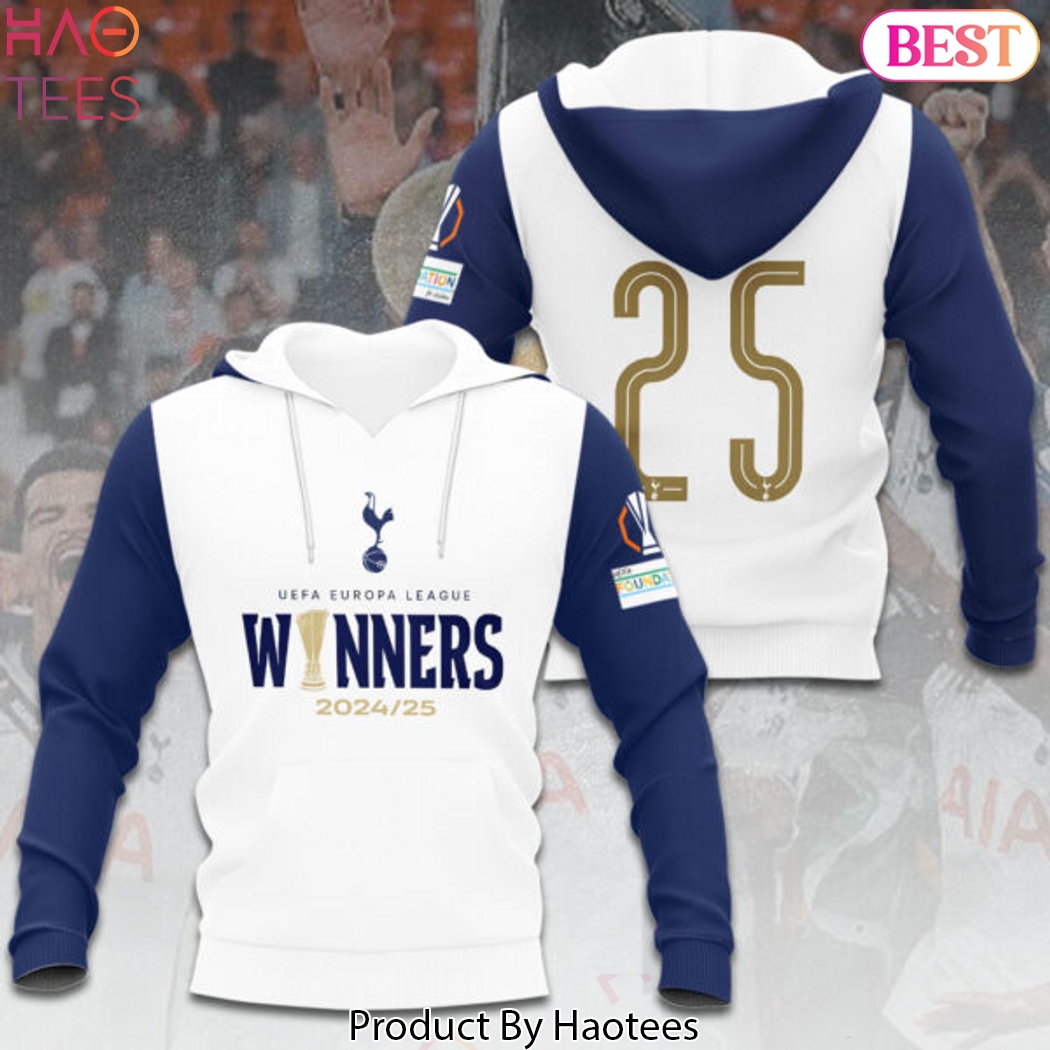 Tottenham Hotspur FC - UEFA Europa League Champions 2024-2025 Winner Design Hoodie Tottenham Hotspur FC - UEFA Europa League Champions 2024-2025 Winner Design Hoodie