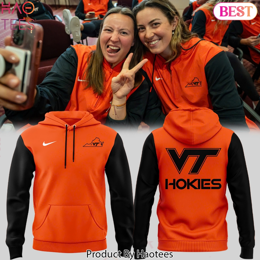 Virginia Tech Hokies Orange Black 2025 Design Hoodie Virginia Tech Hokies Orange Black 2025 Design Hoodie