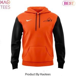 Virginia Tech Hokies Orange Black 2025 Design Hoodie