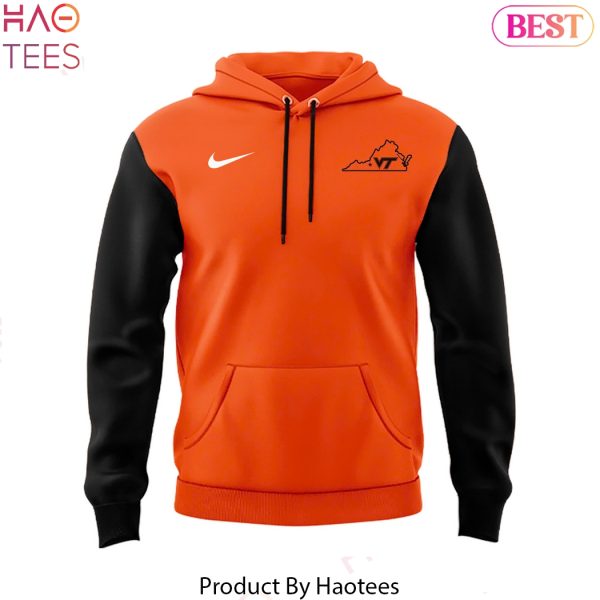 Virginia Tech Hokies Orange Black 2025 Design Hoodie