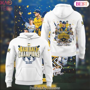 West Virginia Mountaineers Regular Season Baseball Champions 2025 Design Hoodie – White