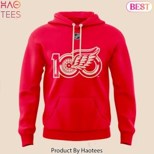 100 Years Of Hockeytown Detroit Red Wings Design Hoodie – Red